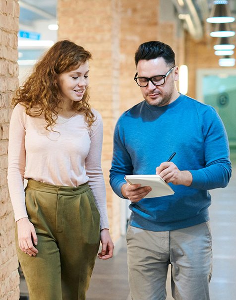 People discussing IT solutions